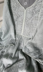 将图像加载到图库查看器中, Sehmat Women's Lakhnavi Handcrafted Kota Cotton Semi -Stitched Kurta And Dupatta Set- HONC0300697