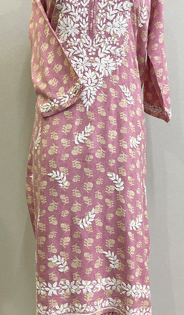 Sonakshi Women's Lakhnavi Handcrafted Cotton Chikankari Kurta And Palazzo Set - HONC0203553