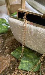 Load image into Gallery viewer, Chikankari Embroidered Clutch - HONC0313587