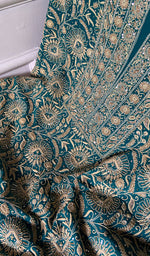 Load image into Gallery viewer, Women's Lakhnavi Handcrafted Pure Silk Georgette Chikankari Kurta And Dupatta Set - HONC0346865