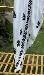 Load image into Gallery viewer, Women's Lucknowi Handcrafted Cotton Chikankari Dhoti - HONC0292312