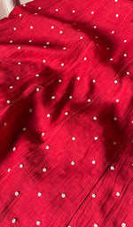 Load image into Gallery viewer, Maira Women's Lakhnavi Handcrafted Mul Chanderi Semi - Stitched Anarkali Kurta And Dupatta Set - HONC0251759