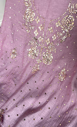 Load image into Gallery viewer, Women's Lakhnavi Handcrafted Mul Chanderi Unstitched Kurta And Dupatta Set - HONC0314239