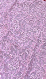 Load image into Gallery viewer, Safiya Women's Lakhnavi Handcrafted Viscose Georgette Chikankari Kurti- HONC0276114