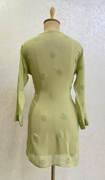 Load image into Gallery viewer, Women's Lucknowi Handcrafted Viscose Georgette Chikankari Top - HONC0155535