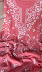 将图像加载到图库查看器中, Women's Lakhnavi Handcrafted Modal Cotton Chikankari Suit Material - HONC0275957