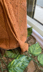 Load image into Gallery viewer, Handcrafted Mustard Chikankari Potli Bag with Mukaish work - HONC060107