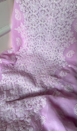 Load image into Gallery viewer, Women's Lucknowi Handcrafted Faux-Georgette Chikankari Suit Material - HONC0274415