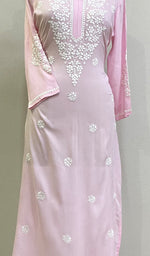 Load image into Gallery viewer, Women's Lucknowi Handcrafted Modal Cotton Chikankari Kurti - HONC0212075