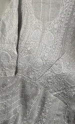 Load image into Gallery viewer, Women's Lakhnavi Handcrafted Tissue Chanderi Semi-Stitched Anarkali And Dupatta Set - HONC0331746