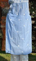 将图像加载到图库查看器中, Women's Lakhnavi Handcrafted Cotton Chikankari Kurti - HONC0268625