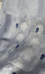 Load image into Gallery viewer, Women's Lakhnavi Handcrafted Pure Organza Chikankari Unstitched Kurta And Dupatta Set- HONC0320493