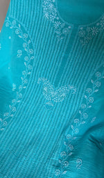 Load image into Gallery viewer, Women's Lakhnavi Handcrafted Mul Chanderi Unstitched Kurta And Dupatta Set - HONC0250077