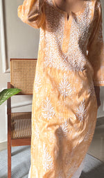 Load image into Gallery viewer, Meerab Women's Lucknowi Handcrafted Cotton Chikankari Kurti - HONC0289716