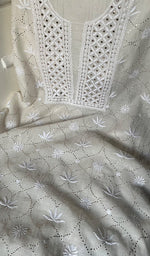 Load image into Gallery viewer, Women's Lakhnavi Handcrafted Mul Chanderi Unstitched Kurta And Dupatta Set - HONC0279324
