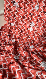 Load image into Gallery viewer, Women's Lakhnavi Handcrafted Cotton Chikankari Unstitched Kurti Fabric - HONC0268845