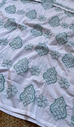 将图像加载到图库查看器中, Women's Lucknowi Handcrafted Cotton Chikankari Kurti - HONC0274389