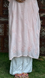 Load image into Gallery viewer, Women's Lucknowi Handcrafted Modal Cotton Chikankari Kurti - HONC0225836