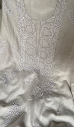 Load image into Gallery viewer, Women's Lakhnavi Handcrafted Muslin Unstitched Chikankari Full Suit - HONC0344385