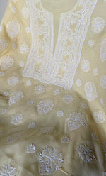 Load image into Gallery viewer, Women's Lakhnavi Handcrafted Unstitched Cotton Chikankari Suit Material - HONC0317402