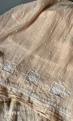 Load image into Gallery viewer, Jazba Mul Chanderi Kurta And Dupatta SetWomen's Lakhnavi Handcrafted Mul Chanderi Kurta And Dupatta Set- HONC0301696