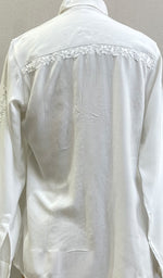 Load image into Gallery viewer, Women's Lakhnavi Handcrafted Modal Cotton Chikankari Top - HONC0196966