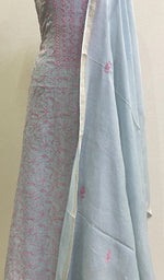 Load image into Gallery viewer, Women's Lakhnavi Handcrafted Mul Chanderi Kurta And Dupatta Set - HONC0166974