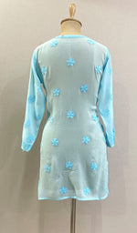 Load image into Gallery viewer, Women's Lucknowi Handcrafted Viscose Georgette Chikankari Top - HONC0161536