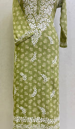 Load image into Gallery viewer, Women's Lakhnavi Handcrafted Modal Cotton Chikankari Kurta And Palazzo Set - HONC0153856
