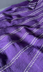 Load image into Gallery viewer, Women's Lakhnavi Handcrafted Mul Chanderi Chikankari Kurta, Dupatta ,Matching Slip And Pant Set - HONC0249449