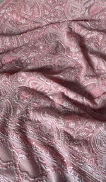 将图像加载到图库查看器中, Women's Lakhnavi Handcrafted Pure Silk Georgette Chikankari Suit Material - HONC0185396