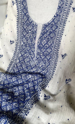 Load image into Gallery viewer, omen's Lakhnavi Handcrafted Mul Chanderi Unstitched Kurta And Dupatta Set - HONC0321262