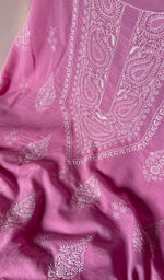 Load image into Gallery viewer, Women's Lakhnavi Handcrafted Pure Cotton Unstitched Kurta And Dupatta Set - HONC0185419