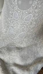 Load image into Gallery viewer, Women's Lakhnavi Handcrafted Maheshwari Mul Chanderi Unstitched Kurta And Dupatta Set - HONC0288966