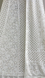 Load image into Gallery viewer, Women's Lakhnavi Handcrafted Bridal Viscose Georgette Chikankari Lehenga Set  - HONC0194940