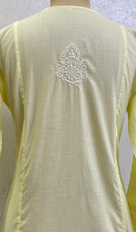 Load image into Gallery viewer, Women's Lucknowi Handcrafted Cotton Chikankari Kurti- HONC0164283