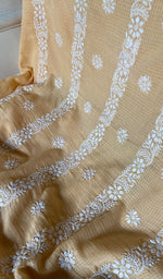 Load image into Gallery viewer, Women's Lucknowi Handcrafted Kota Cotton Chikankari Unstitched Kurta And Dupatta Set - HONC0340077