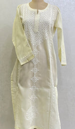 Load image into Gallery viewer, Zoyaa Women's Lucknowi Handcrafted Cotton Chikankari Kurti - HONC0164379