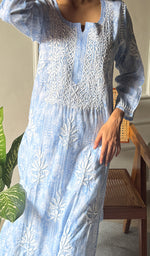 Load image into Gallery viewer, Meerab Women's Lucknowi Handcrafted Cotton Chikankari Kurti - HONC0289706