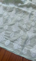 将图像加载到图库查看器中, Women's Lakhnavi Handcrafted Cotton Chikankari Kurti - HONC0267940