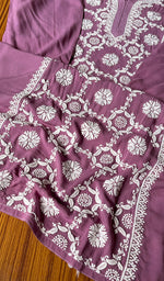 将图像加载到图库查看器中, Women's Lucknowi Handcrafted Modal Cotton Chikankari Kurti - HONC0301054