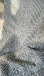 将图像加载到图库查看器中, Women's Lakhnavi Handcrafted Unstitched Cotton Chikankari Suit Material - HONC0294085
