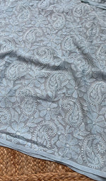 Load image into Gallery viewer, Safiya Women's Lakhnavi Handcrafted Viscose Georgette Chikankari Kurti- HONC0276106
