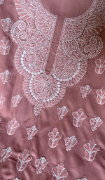 将图像加载到图库查看器中, Women's Lakhnavi Handcrafted Cotton Chikankari Suit Material - HONC0264505