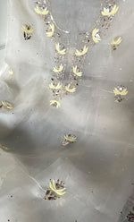 将图像加载到图库查看器中, Alfia Women's Lakhnavi Handcrafted Pure Organza Chikankari Unstitched Kurta And Dupatta Set- HONC0329249