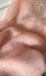 将图像加载到图库查看器中, Alfia Women's Lakhnavi Handcrafted Pure Organza Chikankari Unstitched Kurta And Dupatta Set- HONC0786056