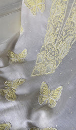 Load image into Gallery viewer, Titlee Women's Lakhnavi Handcrafted Mul Chanderi Unstitched Kurta And Dupatta Set - HONC0362618