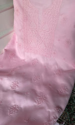 Load image into Gallery viewer, Women's Lakhnavi Handcrafted Unstitched Cotton Chikankari Suit Material - HONC0329388