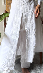 Load image into Gallery viewer, Women's Lucknowi Handcrafted Modal Cotton Chikankari Kurti - HONC0272662