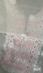 Load image into Gallery viewer, Women's Lakhnavi Handcrafted Organza Chikankari Unstitched Kurta And Dupatta Set- HONC0249879